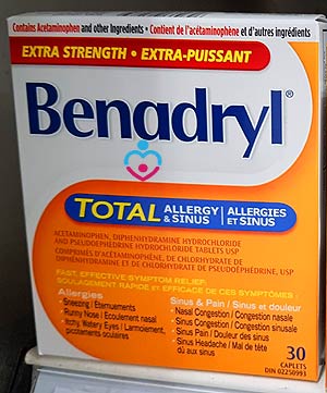 what allergy medicine can you take with benadryl