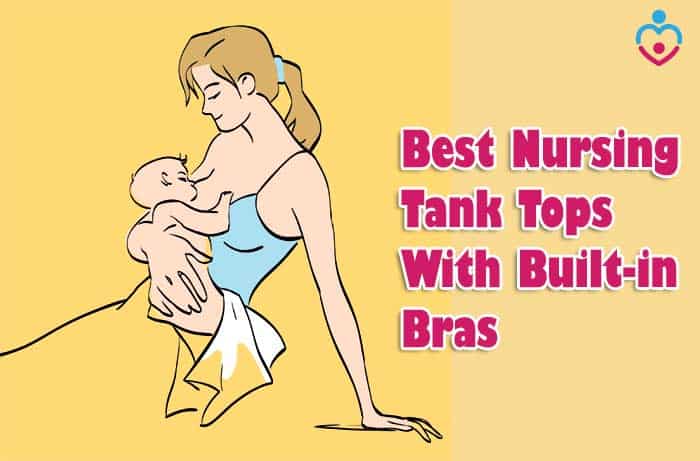 Womens Nursing Tank Tops Cotton for Breastfeeding Loose Maternity Cami with Build-in Shelf Bra