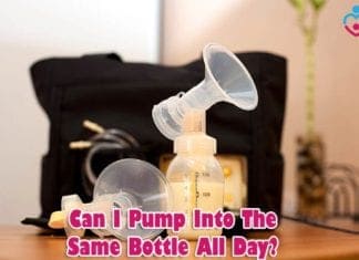 Can I pump into the same bottle all day?