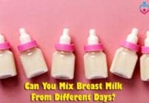 Can you mix breast milk from different days?