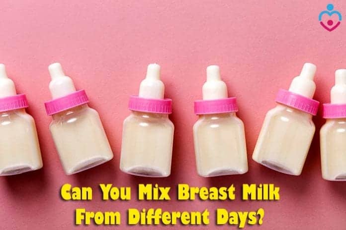 Can you mix breast milk from different days?