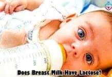 Does breast milk have lactose?