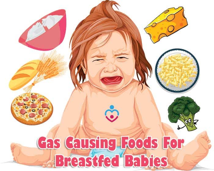 baby is gassy from breast milk