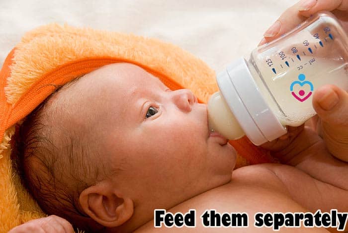 Feed warm and cold breast milk separately