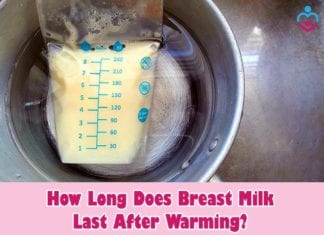 How long does breast milk last after warming?