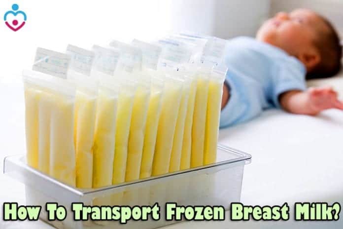 How to transport frozen breast milk?
