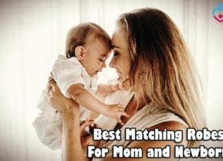 Matching robes for mom and newborn