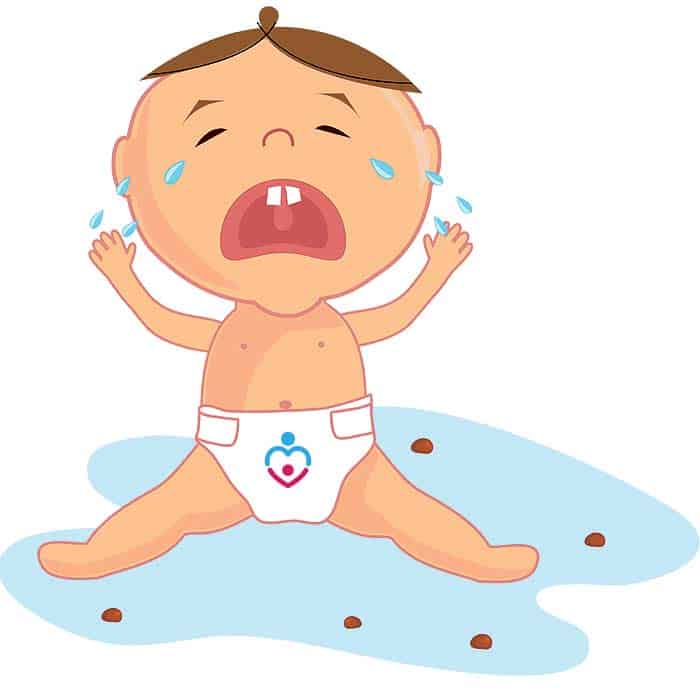 Signs of dairy allergy in the baby
