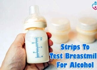 Strips to test breastmilk for alcohol