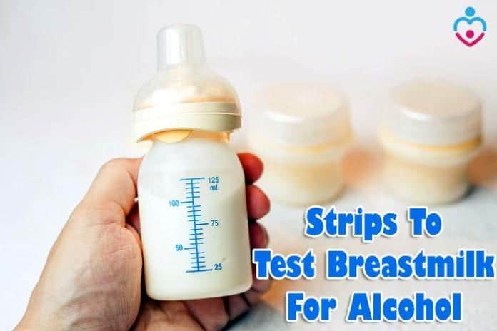 Strips to test breastmilk for alcohol